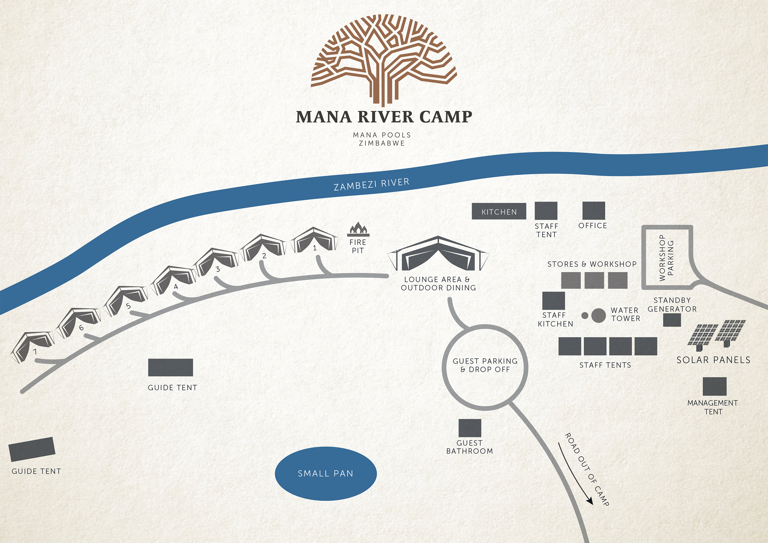 Camp Layout Mana River Camp Camp Layout Mana River Camp