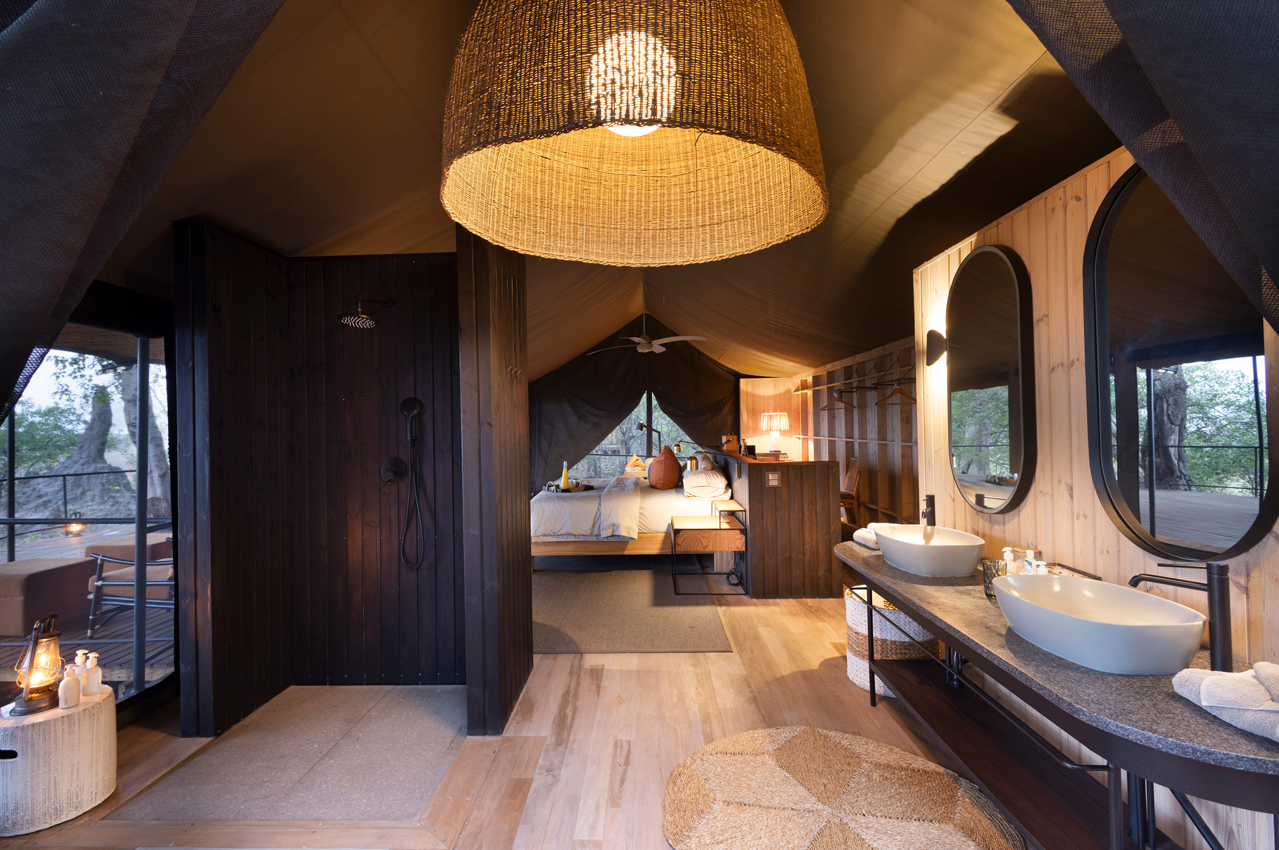 Machaba Safaris Web Kiri Camp Rooms Double Vanity Machaba Safaris Web Kiri Camp Rooms Double Vanity