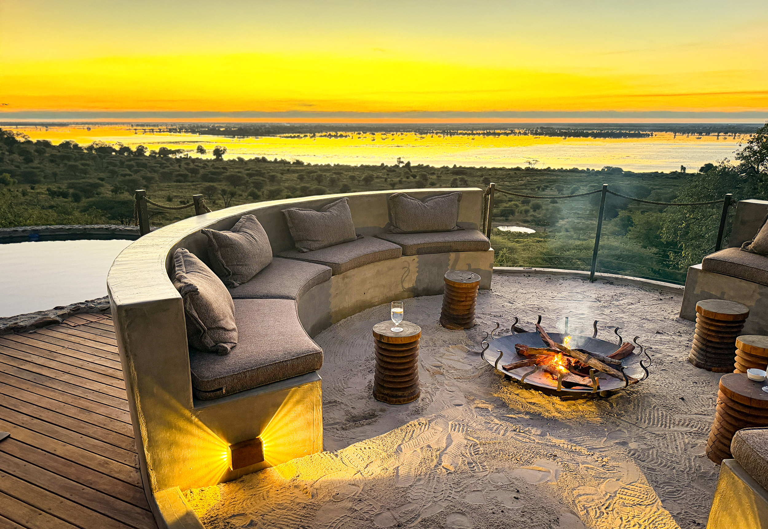 Machaba Web Ngoma Safari Lodge Deck Firepit
