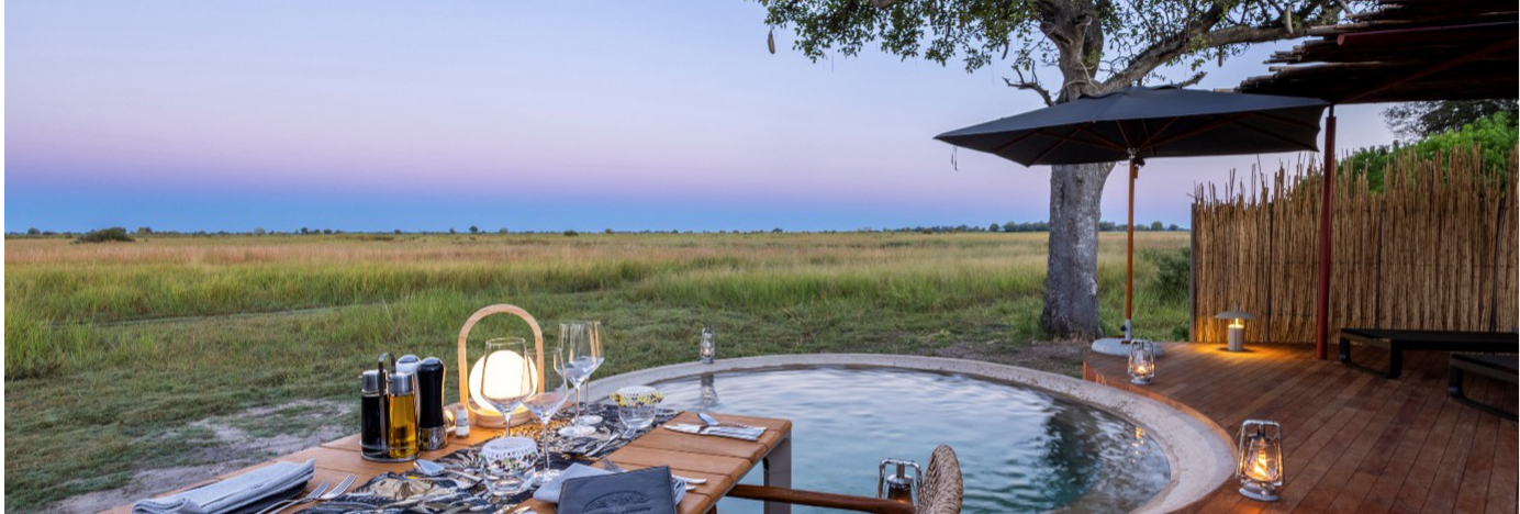 Machaba Monachira Camp Wildlife Sightings February 2026 Banner Pool At Sunset