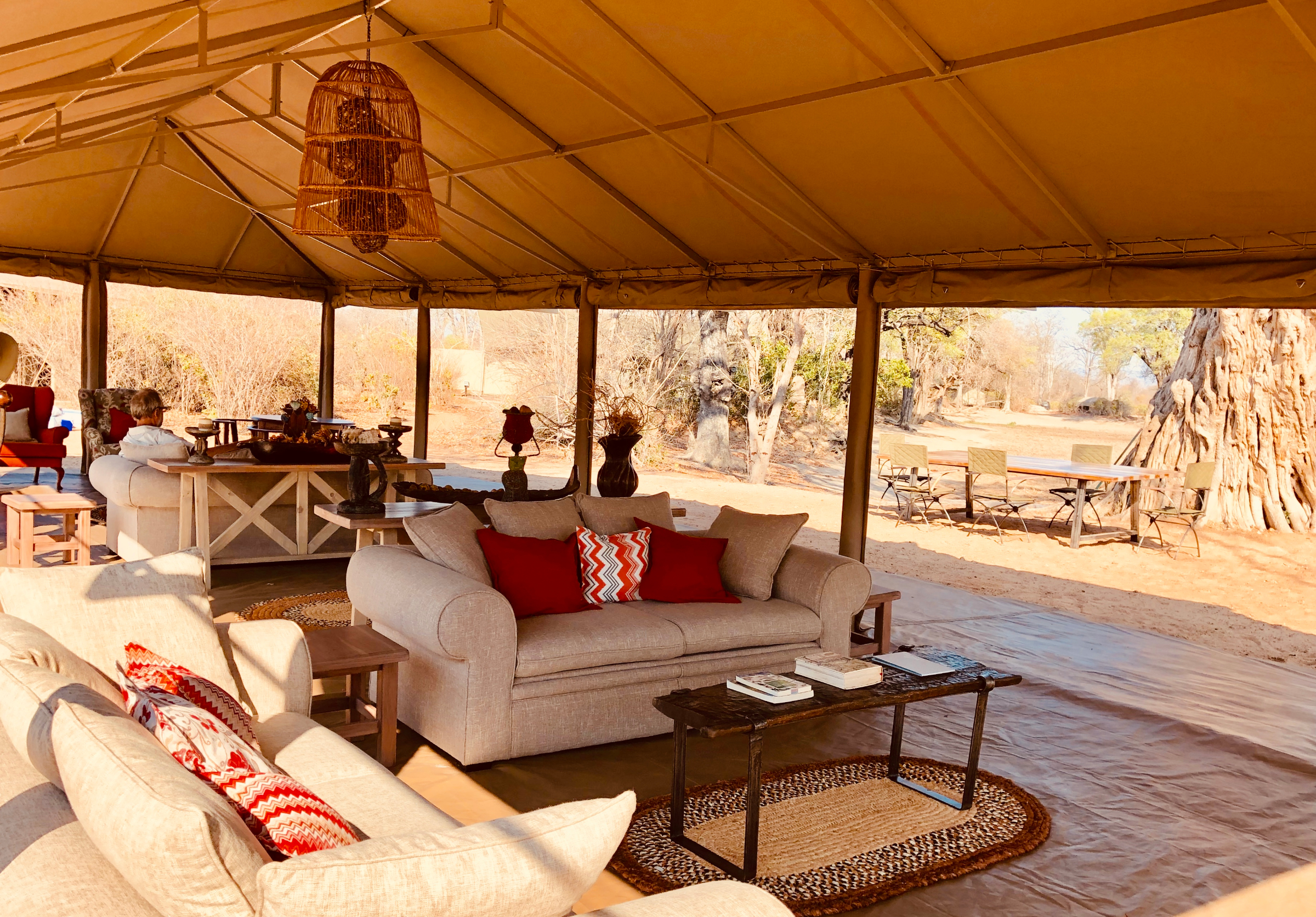 Machaba Safaris Zimbabwe Ingwe Pan Social Area Machaba Safaris Zimbabwe Ingwe Pan Social Area