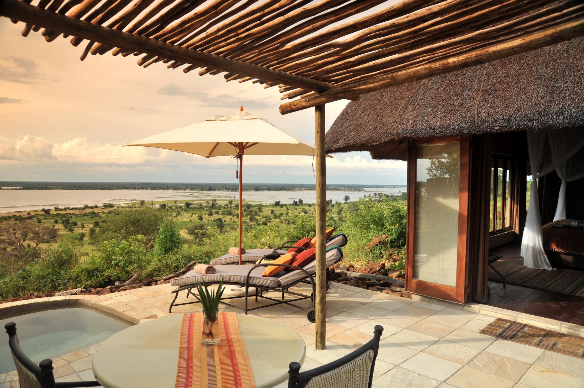 Ngoma Safari Lodge Outside Suite View