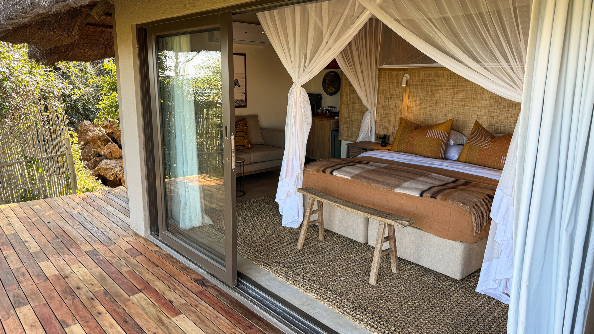 Machaba Web Ngoma Suites Bedroom Deck View