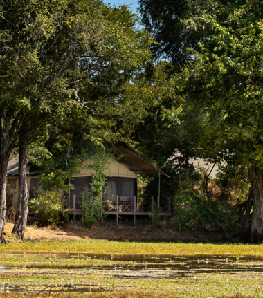 Machaba Safaris Ingwe Pan Camp View
