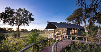 Machaba Web Botswana Gomoi Private Rooms Walkway To Tent
