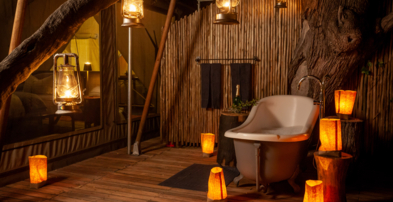 Machaba Botswana Okavango Delta Little Machaba Gallery Rooms Bath Night