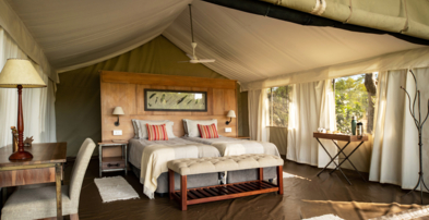Machaba Zimbabwe Ingwe Room Twin Bed Tent
