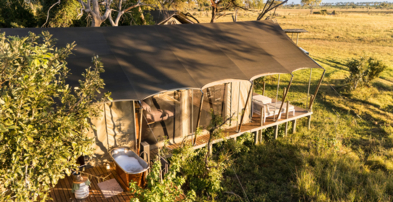 Machaba Web Botswana Gomoi Private Gallery Rooms Aerial View