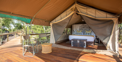 Machaba Zimbabwe Deteema Room Tent View From Deck