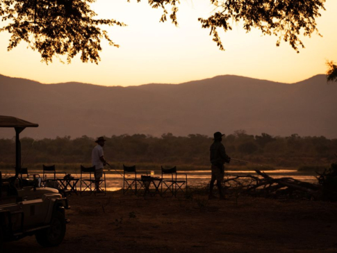 Mana River Camp Machaba Safaris Sunset