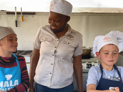 Machaba Botswana Gomoti Plains Safari Nala Pizza Chef Charity