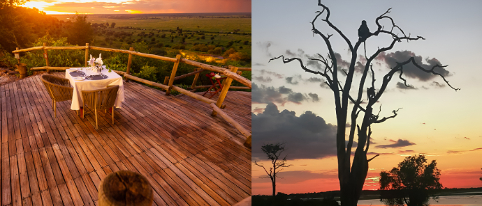 Machaba Botswana Chobe Ngoma Lodge Sunset View Machaba Botswana Chobe Ngoma Lodge Sunset View