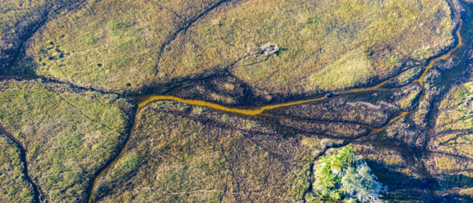 Machaba Safaris Okavango Delta Fly In Delta From The  Air