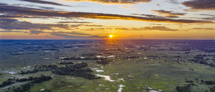 Machaba Safaris Okavango Delta Fly In Delta Sunset
