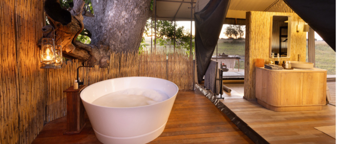 Machaba Monachira Camp Wildlife Sightings February 2026 Outdoor Bath