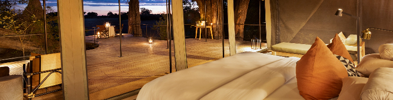 Machaba Safaris Web Kiri Camp Gallery Rooms View From Bed