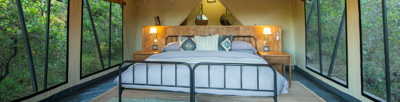 Machaba Safaris Machaba Camp Doube Room Gallery Bed