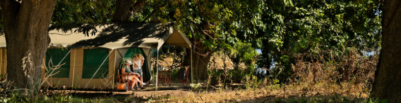 Machaba Zimbabwe Mana River Room Relaxing At Tent