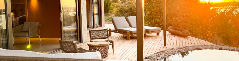Machaba Web Ngoma Family Suites Gallery Pool Sunset