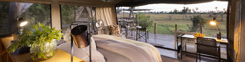 Machaba Web Botswana Gomoi Private Gallery Rooms View From Tent