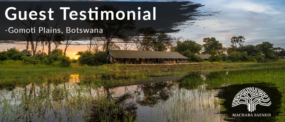 Guest Testimonial Gomoti Plains April 2020 Banner Guest Testimonial Gomoti Plains April 2020 Banner