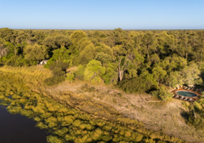 Machaba Safaris Web Botswana Machaba Camp Gallery Aerial View