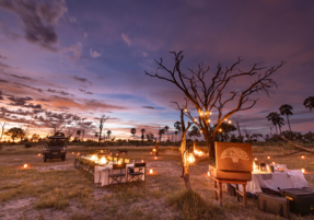 Machaba Safaris Web Botswana Gomoti Camp Gallery Sundowners