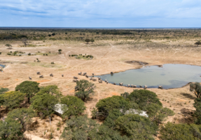 Machaba Gallery Destinations Hwange Aerial Watering Hole