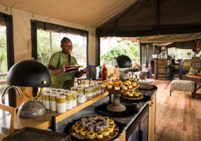 Machaba Safaris Web Experience Dining Gomoti Camp High Tea